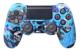 Controle Compatível Joystick Video Game Ps4 Sem Fio Bluetooth Pc Computador Notebook Smart TV Personalizado Presente dia dos Pais