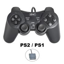 Controle compatível para Ps 2 Joystick Manete Preto