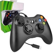 Controle Compatível para Xbox 360 Com Fio Joystick Slim