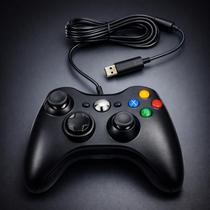 Controle Compativel para Xbox 360 Com Fio Para Video Game e PC Tvs Samsung Cor Preto