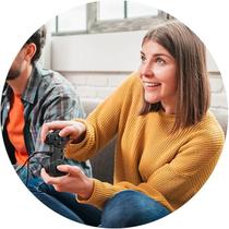 Controle Compativel PS 2 Computador Notebook Com Fio Cabo 1,20m Usb 2.0 Manete PC Analógico Vibratório Joystick Controlador de Jogo Video Game