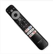 Controle Compatível Tv Tcl Smart 4k Rc802v Comando De Voz