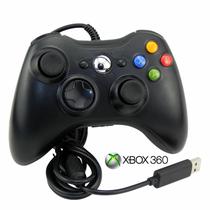 Controle Compatível Xbox 360 Com Fio Cabo Usb 2 em 1 Jogar Computador Notebook Win10 - Feir