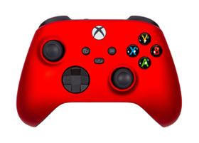 Controle Crazy Controllerz Xbox Series X S Toque Suave Vermelho