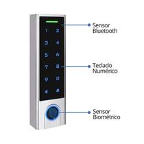 Controle De Acesso Agl Fp100 Bluetooth Biometria Senha