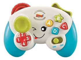 Controle de Brinquedo Video Game Som e Luz P/ Bebês BPA Free - Zoop