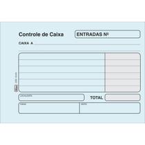 Controle de Caixa Entrada Azul - 100 Folhas (Pacote com 20 unidades) - Tilibra