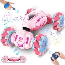 Controle de gestos RC Car Fosgoit Pink para meninas de 6 a 12 anos