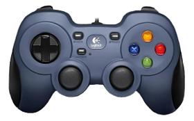 Controle De Jogos Com Fio Logitech F310 Para Pc Azul preto