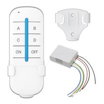 Controle de Lâmpadas Interruptor Inteligente Portatil Remoto 04 Vias com Suporte de Parede Controle de Lâmpadas Interruptor Inteligente Portatil Remoto 04 Vias com Suporte de Parede