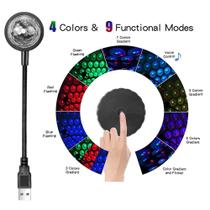 Controle De Música Led Lâmpada Noturna De Teto Usb Interior