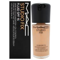 Controle de óleo fosco Foundation MAC Studio Fix Fluid SPF 15 24 horas