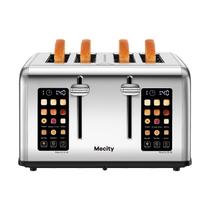 Controle de tela de toque de aço inoxidável Toaster Mecity 4 Slice
