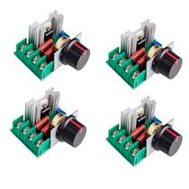 Controle de Velocidade Dimer 1000w 16a / 20a controlador Potência Dimmer 4 Unid