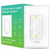 Controle de ventilador de 4 velocidades Smart Dimmer Switch Home Alexa Controle de ventilador de 4 velocidades Smart Dimmer Switch Home Alexa