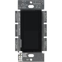 Controle de ventilador Lutron Diva, 3 velocidades, pólo único/3 vias, preto