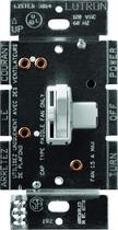 Controle de ventilador Lutron Toggler, 3 velocidades, 1,5 A, pólo único/3 vias Controle de ventilador Lutron Toggler, 3 velocidades, 1,5 A, pólo único/3 vias