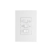 Controle de Ventilador MarGirius Sleek 3 Velocidades com Placa 4x2 Branco 127V