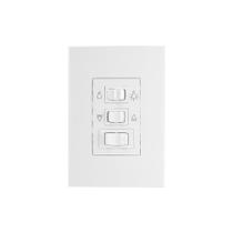Controle de Ventilador MarGirius Sleek 3 Velocidades com Placa 4x2 Branco 220V