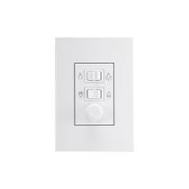 Controle de Ventilador MarGirius Sleek com Dimmer com Placa 4x2 Branco Bivolt