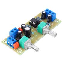 Controle de volume do subwoofer com filtro passa-baixo do pré-amplificador NE5532