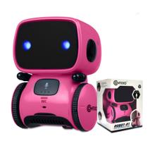 Controle de voz interativo Robot Toy Contixo R1 Pink 13x10x10cm
