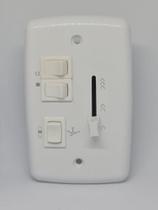 Controle Dimmer Ventilador Teto Bivolt 2 Lâmpadas Deslizante