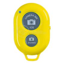 Controle Disparador de Fotos Remoto Bluetooth Shutter Selfie Celular Android Ios - Amarelo