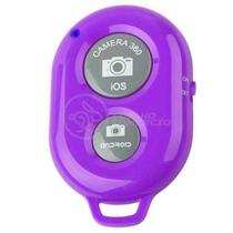 Controle Disparador Fotos Remoto Bluetooth Roxo