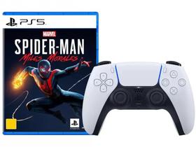 Controle Dualsense PS5 + Marvels Spider Man Miles Morales para PS5 - Sony