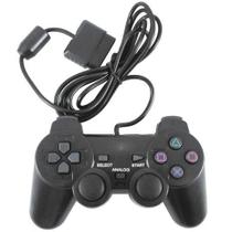 Controle Dualshock 2 Ps2 Slim Joystick Preto