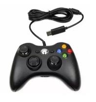 Controle Game Com  Fio Compativel X-box 360  Joystick Wireless Preto Alto-360w - ALTOMEX