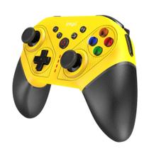 Controle GamePad Bluetooth Sem Fio Com Vibração Motor Duplo Amarelo Controle GamePad Bluetooth Sem Fio Com Vibração Motor Duplo Amarelo