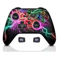 Controle Gamepad Sem Fio Bluetooth Gamer Pc Luz Rgb Controle Gamepad Sem Fio Bluetooth Gamer Pc Luz Rgb