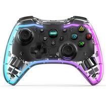 Controle Gamer Bluetooth Com Led e Pedais Traseiros Para SmartTV, PC, Notebook, Ps4