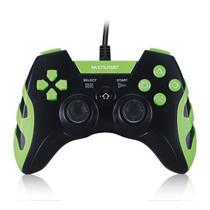 Controle Gamer Com Fio Ps3/Pc Preto/Verde Multilaser - Js091