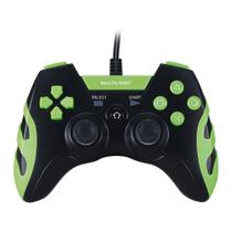 Controle Gamer para PS3 e PC Preto e Verde JS091 - Multilaser