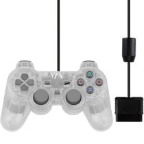 Controle Gamer Ps1 Ps2 Com Fio Analógico Joystick Dualshock - DTL Utilidades