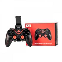 Controle Gamer Sem Fio com Suporte Celular Joystick Manete Bluetooth 2.4G SN-X3