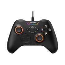 Controle Husky Hunter, Com Fio, Compativel com PC/Android/iOS, 24 Botões Programáveis, RGB, Preto - HJK001PT