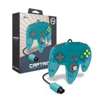 Controle Hyperkin Captain para N64 Turquesa com cabo de 3 m