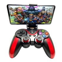 Controle Joystick Bluetooth Universal + cabo usb + suporte para Celular Tablet Android Ipad