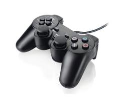 Controle Joystick Compatível com Console PS2 Analógico com Vibração Gamepad Preto - Generica