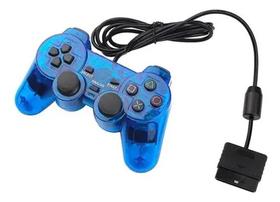 Controle Joystick Compativel Ps2 Ps1 Cores Transparentes