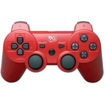 Controle Joystick Compatível PS3 Pay Game Vermelho