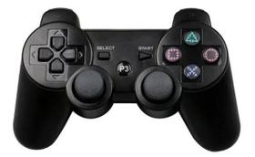 Controle Joystick Compativel PS3 sem Fio Doubleshock Preto