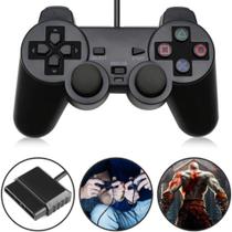 Controle Joystick Para Jogos Compatível Com Ps1 Ps2 - DTL