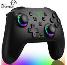Controle joystick rgb bluetooth para computador celular tablet e NS