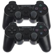 Controle Joystick Sem Fio Bluetooth Ps3 Analógico 2 Unidades - Hoopson