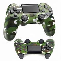 Controle Joystick Sem Fio Compatível P 4 Camuflado Wireless Camuflado Personalizado Controle Joystick Sem Fio Compatível P 4 Camuflado Wireless Camuflado Personalizado